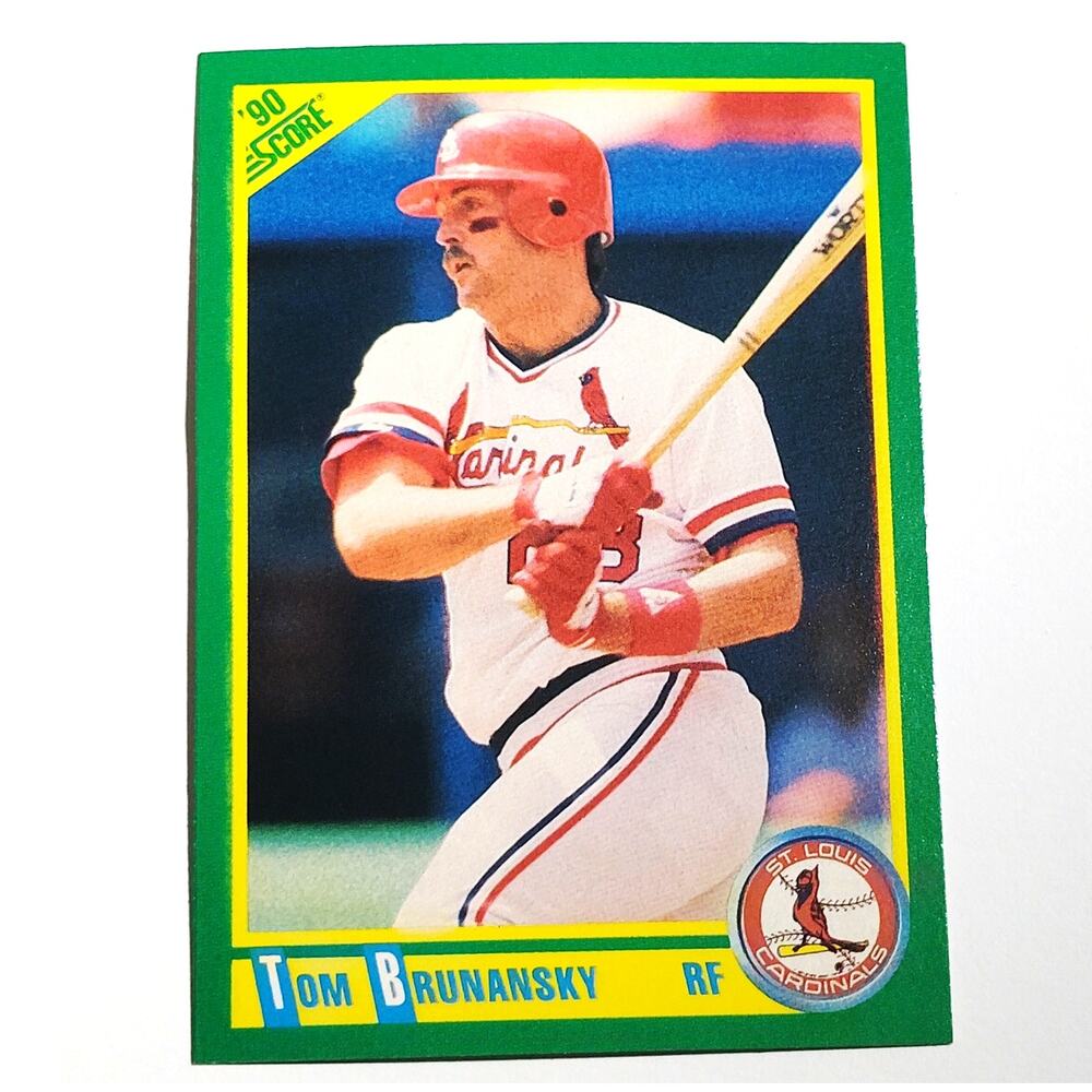 1990 Score Tom Brunansky Card No. 72 St. Louis Cardinals RF VG/EX